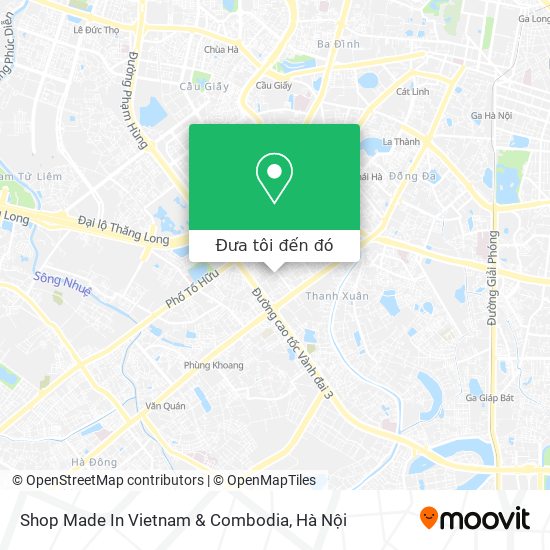 Bản đồ Shop Made In Vietnam & Combodia