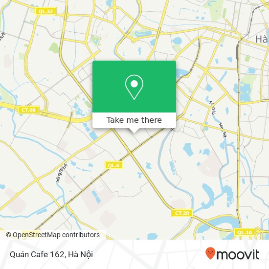 Bản đồ Quán Cafe 162, ĐƯỜNG Nguyễn Huy Tưởng Quận Thanh Xuân, Hà Nội