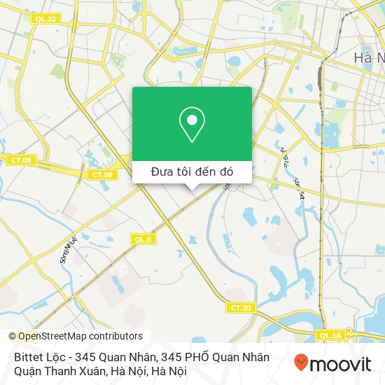 Bản đồ Bittet Lộc - 345 Quan Nhân, 345 PHỐ Quan Nhân Quận Thanh Xuân, Hà Nội
