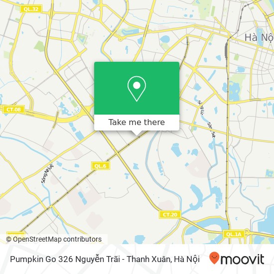 Bản đồ Pumpkin Go 326 Nguyễn Trãi - Thanh Xuân, 326 ĐƯỜNG Nguyễn Trãi Quận Thanh Xuân, Hà Nội