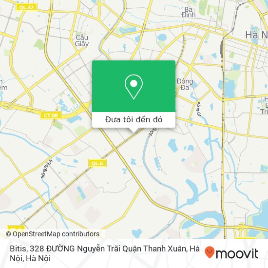 Bản đồ Bitis, 328 ĐƯỜNG Nguyễn Trãi Quận Thanh Xuân, Hà Nội