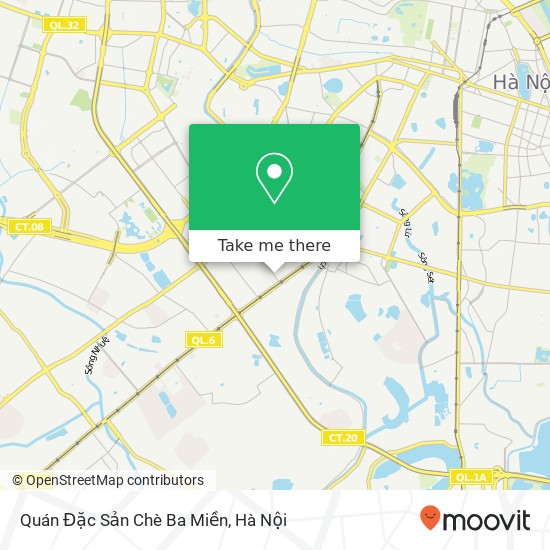 Bản đồ Quán Đặc Sản Chè Ba Miền, 40 ĐƯỜNG Vũ Trọng Phụng Quận Thanh Xuân, Hà Nội