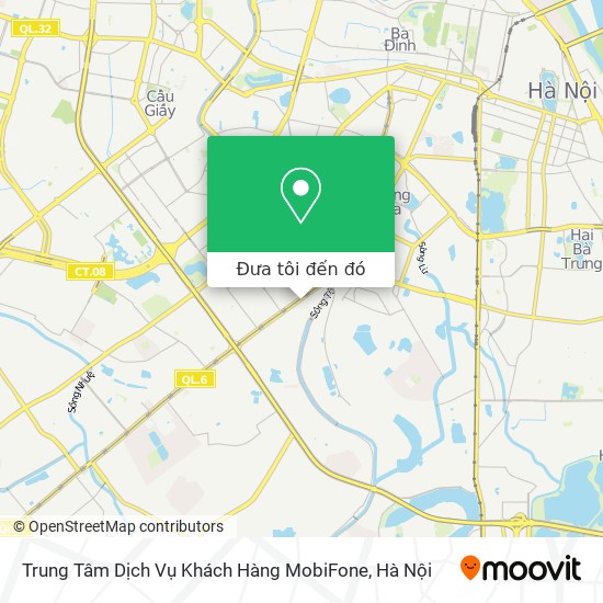 Bản đồ Trung Tâm Dịch Vụ Khách Hàng MobiFone