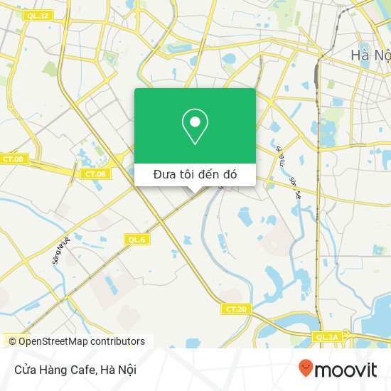 Bản đồ Cửa Hàng Cafe, ĐƯỜNG Nguyễn Trãi Quận Thanh Xuân, Hà Nội