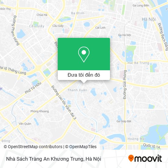 Bản đồ Nhà Sách Tràng An Khương Trung