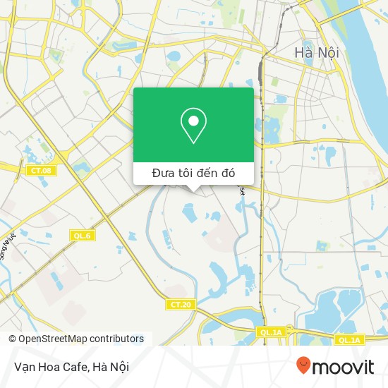 Bản đồ Vạn Hoa Cafe, PHỐ Hoàng Văn Thái Quận Thanh Xuân, Hà Nội