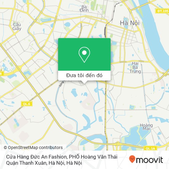 Bản đồ Cửa Hàng Đức An Fashion, PHỐ Hoàng Văn Thái Quận Thanh Xuân, Hà Nội