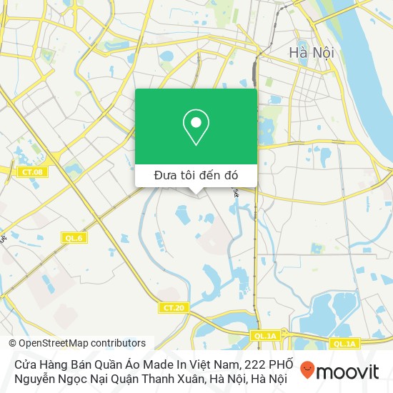 Bản đồ Cửa Hàng Bán Quần Áo Made In Việt Nam, 222 PHỐ Nguyễn Ngọc Nại Quận Thanh Xuân, Hà Nội