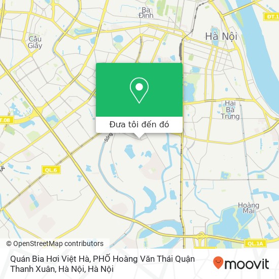 Bản đồ Quán Bia Hơi Việt Hà, PHỐ Hoàng Văn Thái Quận Thanh Xuân, Hà Nội