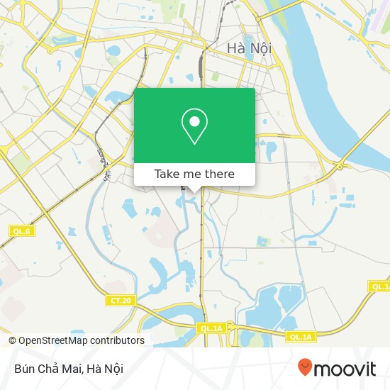 Bản đồ Bún Chả Mai, PHỐ Phương Liệt Quận Thanh Xuân, Hà Nội