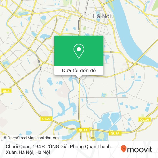 Bản đồ Chuối Quán, 194 ĐƯỜNG Giải Phóng Quận Thanh Xuân, Hà Nội