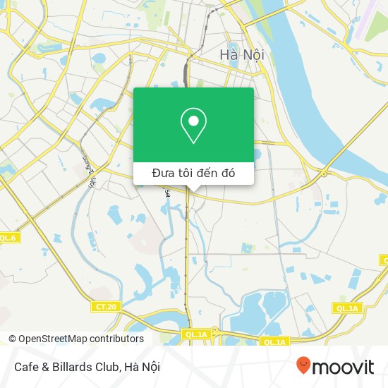 Bản đồ Cafe & Billards Club, 145 PHỐ Vọng Quận Hai Bà Trưng, Hà Nội