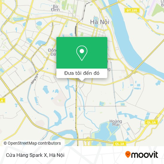 Bản đồ Cửa Hàng Spark X