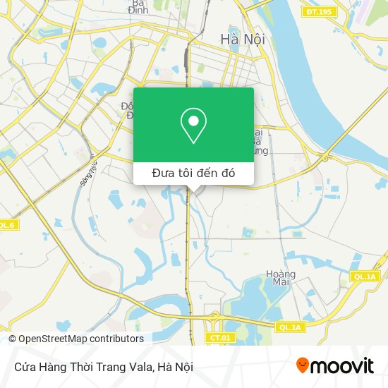 Bản đồ Cửa Hàng Thời Trang Vala