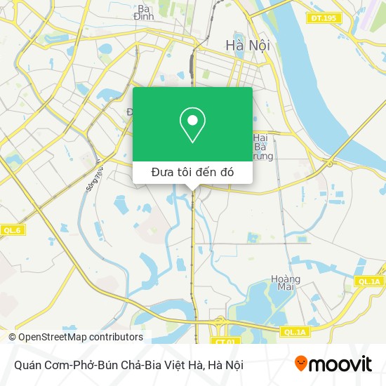 Bản đồ Quán Cơm-Phở-Bún Chả-Bia Việt Hà