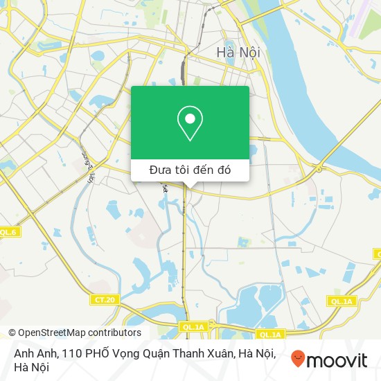 Bản đồ Anh Anh, 110 PHỐ Vọng Quận Thanh Xuân, Hà Nội