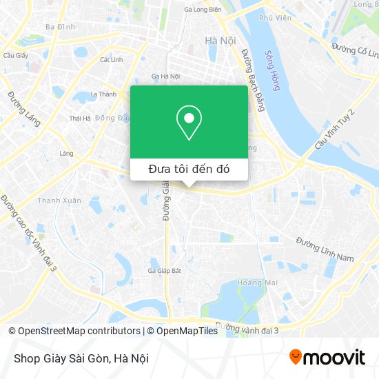 Bản đồ Shop Giày Sài Gòn