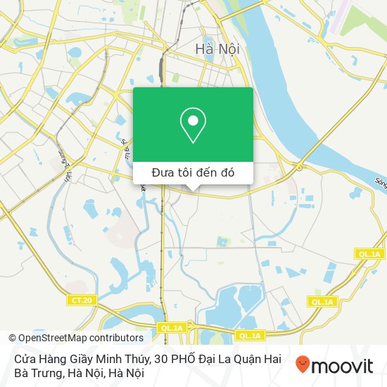 Bản đồ Cửa Hàng Giầy Minh Thúy, 30 PHỐ Đại La Quận Hai Bà Trưng, Hà Nội