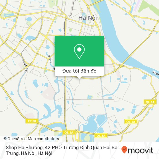 Bản đồ Shop Hà Phương, 42 PHỐ Trương Định Quận Hai Bà Trưng, Hà Nội