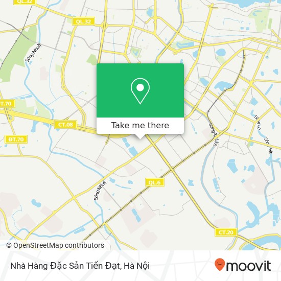 Bản đồ Nhà Hàng Đặc Sản Tiến Đạt, ĐƯỜNG Hồ Mễ Trì Quận Nam Từ Liêm, Hà Nội