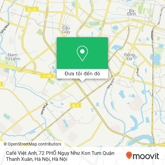 Bản đồ Café Việt Anh, 72 PHỐ Ngụy Như Kon Tum Quận Thanh Xuân, Hà Nội