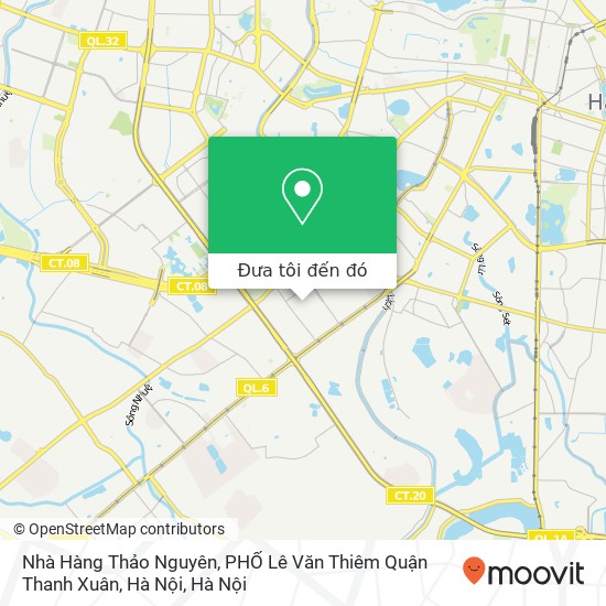 Bản đồ Nhà Hàng Thảo Nguyên, PHỐ Lê Văn Thiêm Quận Thanh Xuân, Hà Nội
