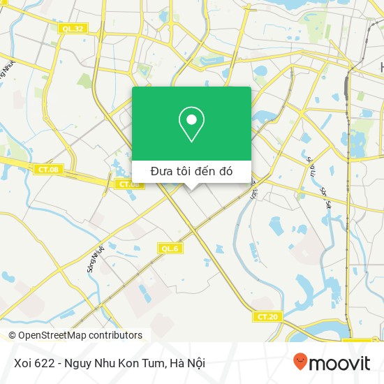Bản đồ Xoi 622 - Nguy Nhu Kon Tum, PHỐ Ngụy Như Kon Tum Quận Thanh Xuân, Hà Nội