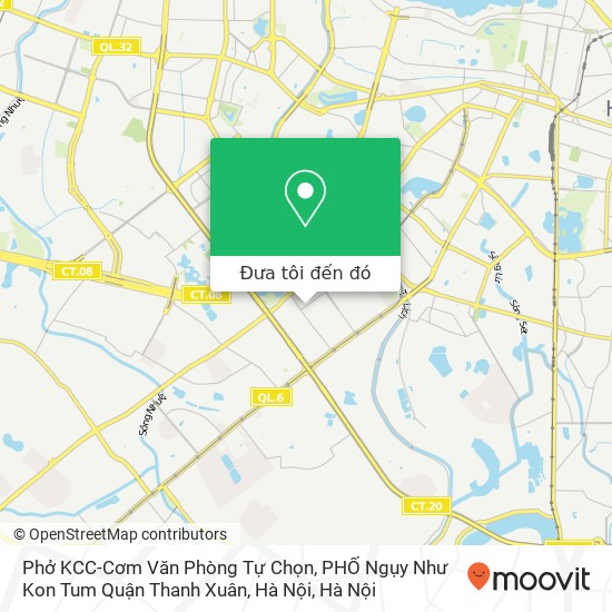 Bản đồ Phở KCC-Cơm Văn Phòng Tự Chọn, PHỐ Ngụy Như Kon Tum Quận Thanh Xuân, Hà Nội