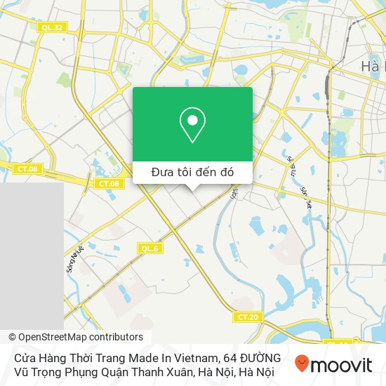 Bản đồ Cửa Hàng Thời Trang Made In Vietnam, 64 ĐƯỜNG Vũ Trọng Phụng Quận Thanh Xuân, Hà Nội