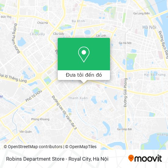 Bản đồ Robins Department Store - Royal City