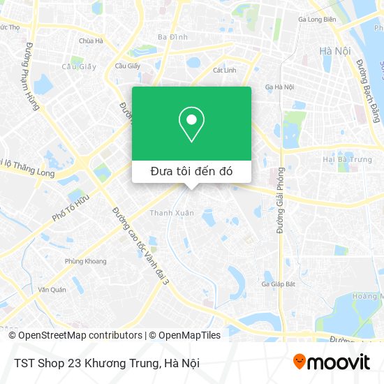 Bản đồ TST Shop 23 Khương Trung