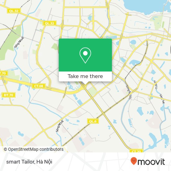 Bản đồ smart Tailor, Hầm Chui Trung Hòa Quận Cầu Giấy, Hà Nội
