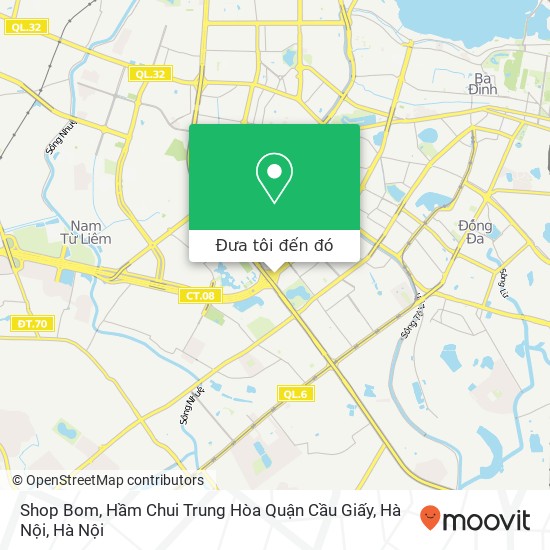 Bản đồ Shop Bom, Hầm Chui Trung Hòa Quận Cầu Giấy, Hà Nội