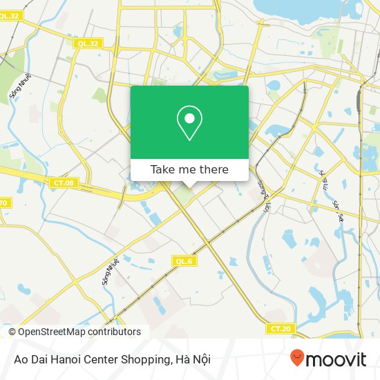 Bản đồ Ao Dai Hanoi Center Shopping, ĐƯỜNG Huỳnh Minh Giám Quận Thanh Xuân, Hà Nội