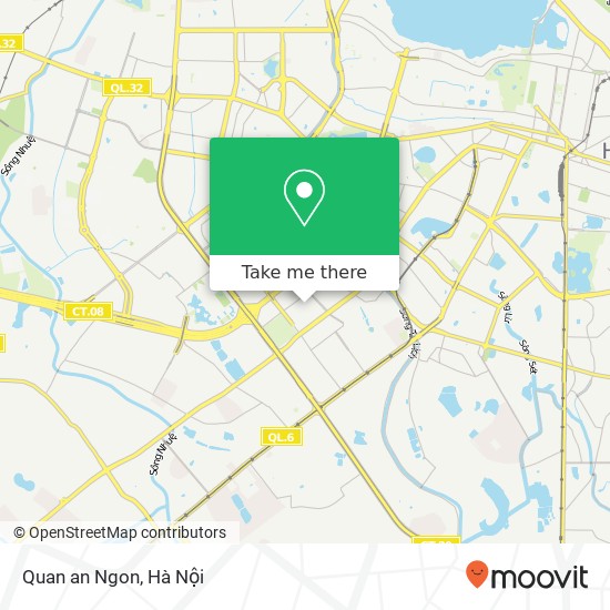 Bản đồ Quan an Ngon, Quận Cầu Giấy, Hà Nội