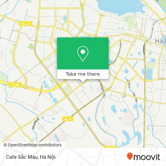 Bản đồ Cafe Sắc Màu, PHỐ Nguyễn Thị Định Quận Thanh Xuân, Hà Nội