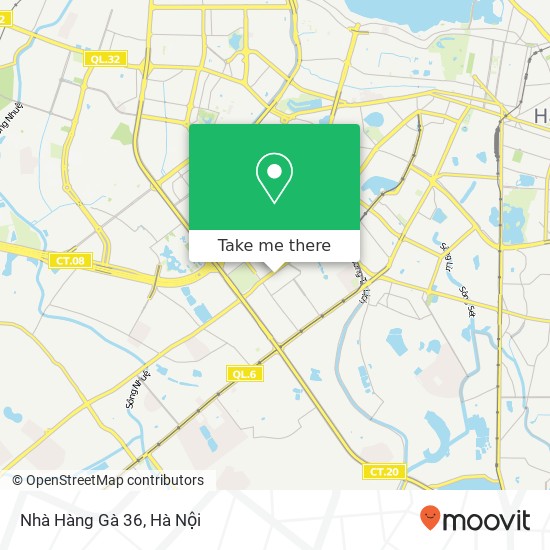 Bản đồ Nhà Hàng Gà 36, Quận Thanh Xuân, Hà Nội