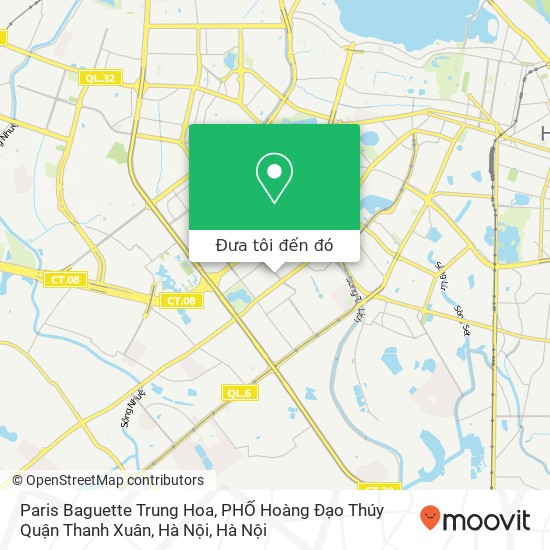 Bản đồ Paris Baguette Trung Hoa, PHỐ Hoàng Đạo Thúy Quận Thanh Xuân, Hà Nội