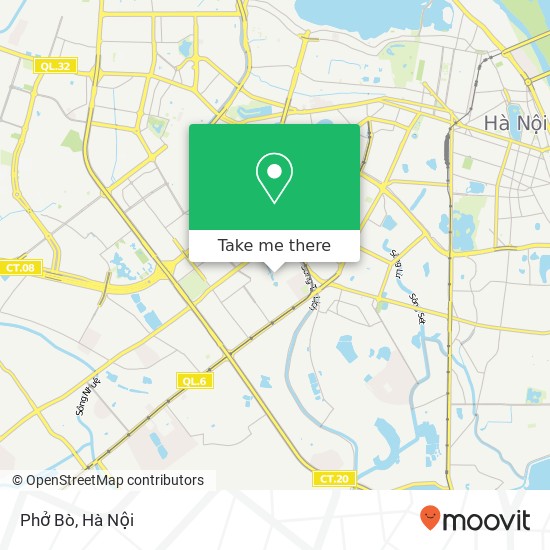 Bản đồ Phở Bò, 158 PHỐ Quan Nhân Quận Thanh Xuân, Hà Nội
