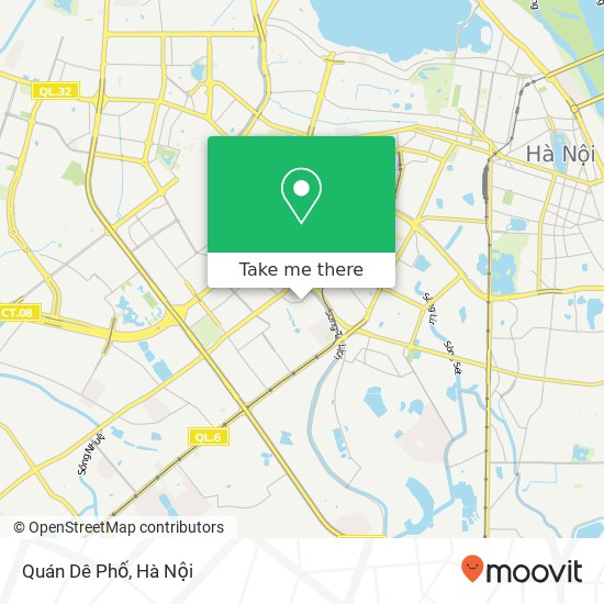 Bản đồ Quán Dê Phố, 66 PHỐ Quan Nhân Quận Cầu Giấy, Hà Nội