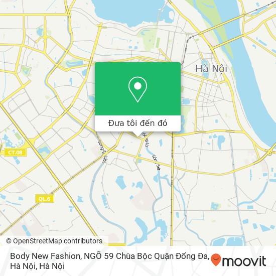 Bản đồ Body New Fashion, NGÕ 59 Chùa Bộc Quận Đống Đa, Hà Nội