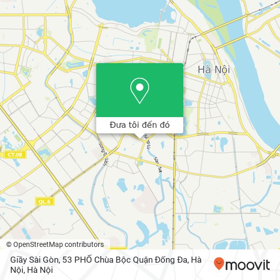 Bản đồ Giầy Sài Gòn, 53 PHỐ Chùa Bộc Quận Đống Đa, Hà Nội