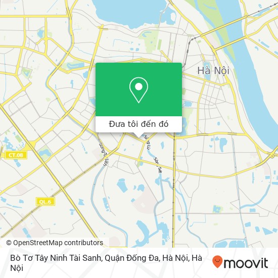 Bản đồ Bò Tơ Tây Ninh Tài Sanh, Quận Đống Đa, Hà Nội