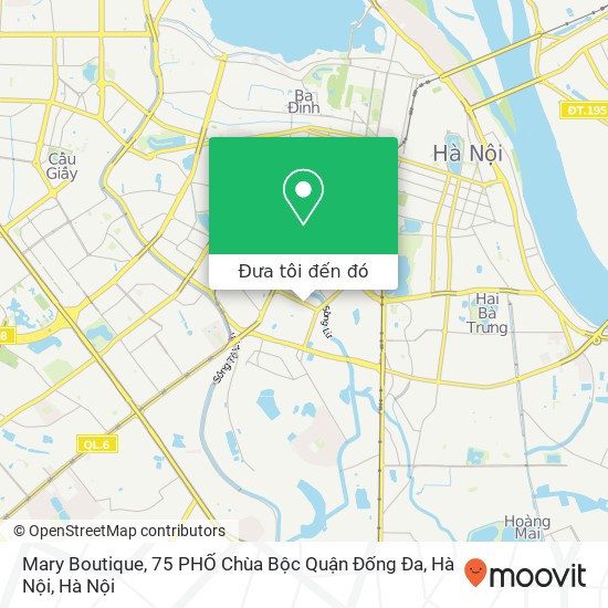 Bản đồ Mary Boutique, 75 PHỐ Chùa Bộc Quận Đống Đa, Hà Nội