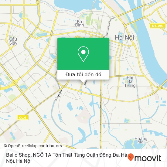 Bản đồ Bello Shop, NGÕ 1A Tôn Thất Tùng Quận Đống Đa, Hà Nội