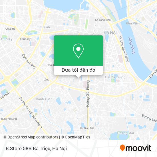 Bản đồ B.Store 58B Bà Triệu