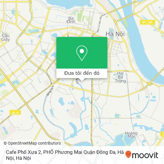 Bản đồ Cafe Phố Xưa 2, PHỐ Phương Mai Quận Đống Đa, Hà Nội
