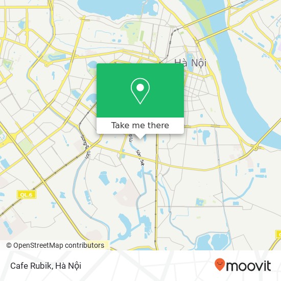 Bản đồ Cafe Rubik, Quận Đống Đa, Hà Nội