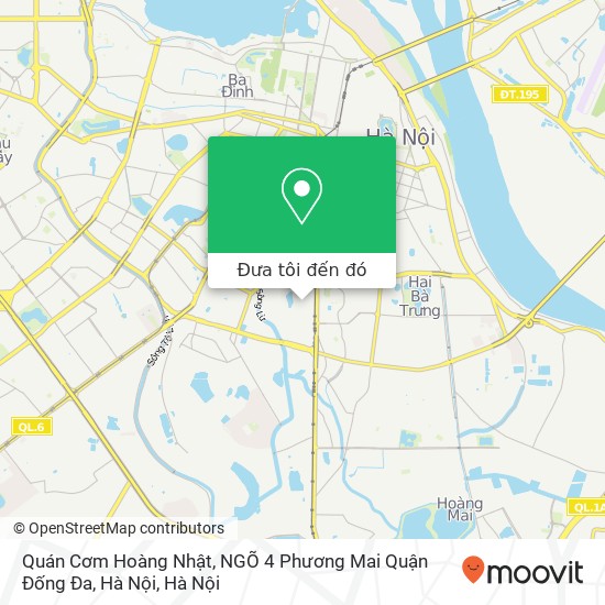 Bản đồ Quán Cơm Hoàng Nhật, NGÕ 4 Phương Mai Quận Đống Đa, Hà Nội