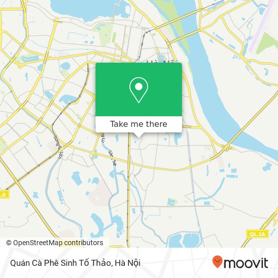 Bản đồ Quán Cà Phê Sinh Tố Thảo, Quận Hai Bà Trưng, Hà Nội